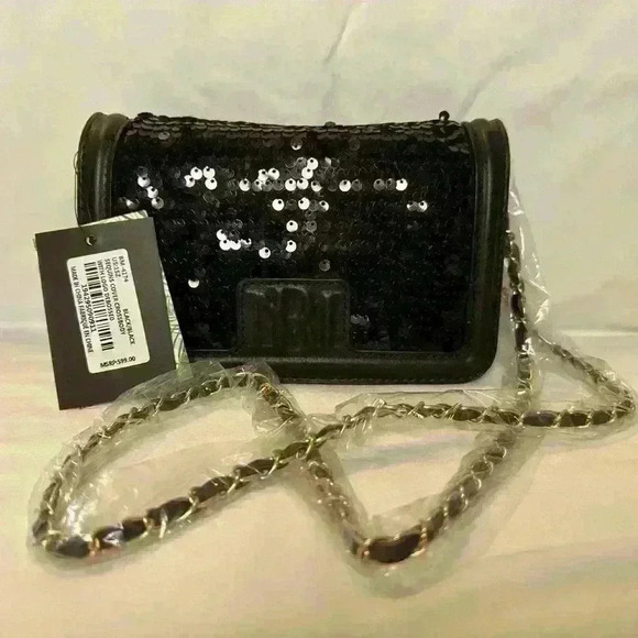 Badgley Mischka Sequins Purse Black - Picture 1 of 4